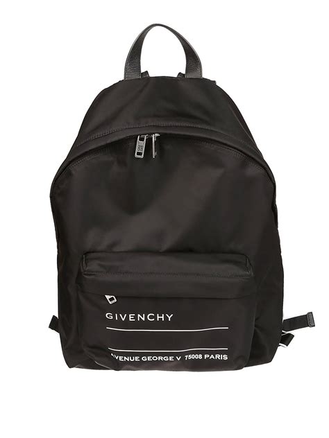 Zaino Givenchy Logo Canvas Nero For Sale at 1stDibs